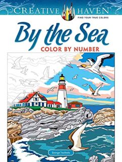 READ [EBOOK EPUB KINDLE PDF] Creative Haven By the Sea Color by Number (Creative Haven Coloring Book