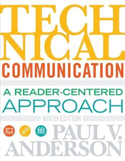 [GET] EPUB KINDLE PDF EBOOK Technical Communication by  Paul V. Anderson ✔️