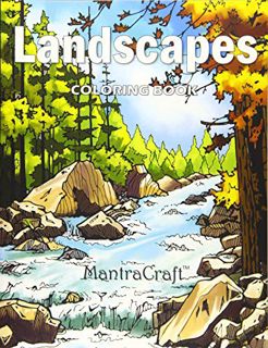 VIEW PDF EBOOK EPUB KINDLE Landscapes Coloring Book: Stress Relieving Designs for Adults Relaxation