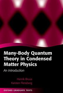 [READ] [KINDLE PDF EBOOK EPUB] Many-Body Quantum Theory in Condensed Matter Physics: An Introduction