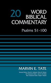 READ [KINDLE PDF EBOOK EPUB] Psalms 51-100, Volume 20 (20) (Word Biblical Commentary) by  Marvin Tat