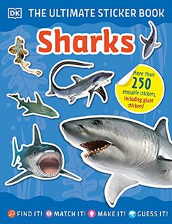 Read PDF EBOOK EPUB KINDLE The Ultimate Sticker Book Sharks by  DK 💌