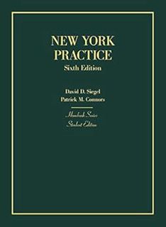 [ACCESS] EPUB KINDLE PDF EBOOK New York Practice, Student Edition (Hornbooks) by Patrick M. Connors