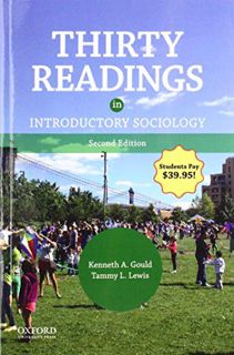 Read PDF EBOOK EPUB KINDLE Thirty Readings in Introductory Sociology by  Kenneth A. Gould &  Tammy L