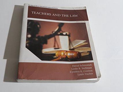 DOWNLOAD(PDF) Teachers and the Law (Allyn & Bacon Educational Leadership)     9th Edition