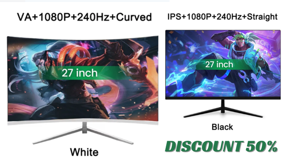 27 Inch 1080P 240Hz Desktop Monitor 1920*1080 100%SRGB 1MS Freesync Game Computer Display IPS VA