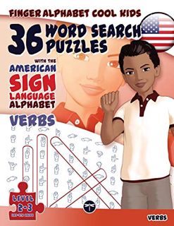 [Get] PDF EBOOK EPUB KINDLE 36 Word Search Puzzles with the American Sign Language Alphabet: Verbs (