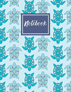 View [EPUB KINDLE PDF EBOOK] Blue Turtle Notebook: Journal, Composition Book, 130 pages, Lined, 8.5x