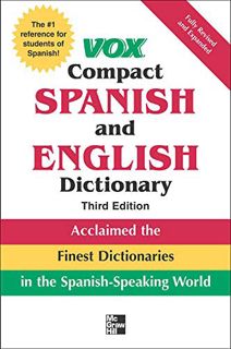 [GET] EBOOK EPUB KINDLE PDF Vox Compact Spanish and English Dictionary, 3rd Edition by  Vox 📚