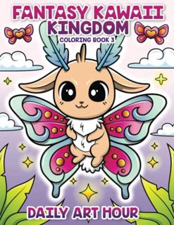 Read [KINDLE PDF EBOOK EPUB] Fantasy Kawaii Kingdom Coloring Book 3: Cute Adorable Pastel Goth Color