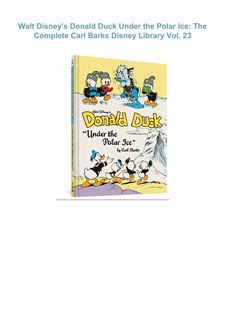 Download ⚡️[EBOOK]❤️ Walt Disney's Donald Duck Under the Polar Ice: The Complete Carl Barks Dis