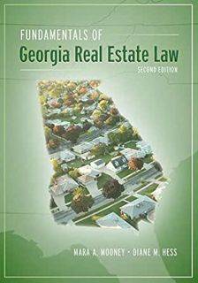 View EBOOK EPUB KINDLE PDF Fundamentals of Georgia Real Estate Law, Second Edition by Mara A. Mooney