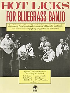 [View] PDF EBOOK EPUB KINDLE Hot Licks for Bluegrass Banjo by  Tony Trischka 🖍️