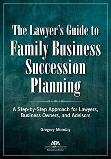 PDF The Lawyer's Guide to Family Business Succession Planning     Paperback – June
