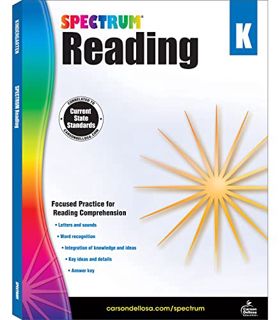 ACCESS [EBOOK EPUB KINDLE PDF] Spectrum Kindergarten Reading Workbooks, Letters and Sounds, Word Rec