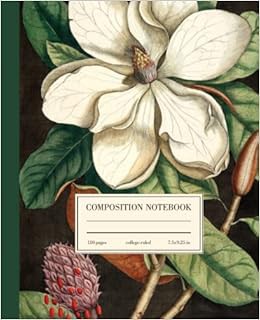[READ] [EBOOK EPUB KINDLE PDF] Composition Notebook College Ruled: Magnolia Flower Vintage Botanical