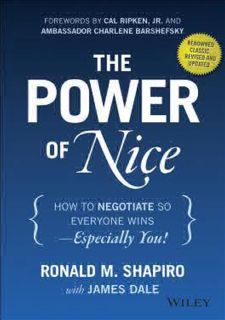 ⚡PDF ❤ [READ [ebook]] The Power of Nice: How to Negotiate So Everyone Wins - Especially You!