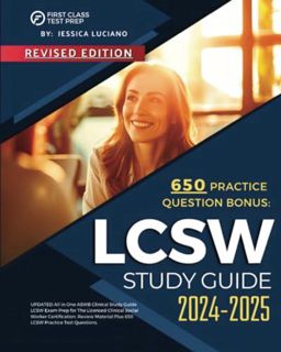 DOWNLOAD LCSW Study Guide 2024-2025: UPDATED All in One ASWB Clinical Study Guide LCSW