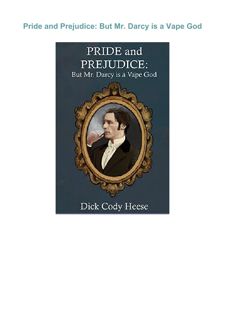 Download ⚡️PDF❤️ Pride and Prejudice: But Mr. Darcy is a Vape God