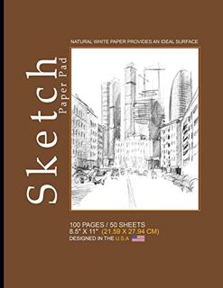 GET [KINDLE PDF EBOOK EPUB] Sketch Paper Pad -Brown,City Cover: 8.5" x 11" (21.59 x 27.94 cm)(Sketch