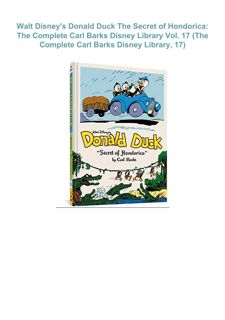 book❤️[READ]✔️ Walt Disney's Donald Duck The Secret of Hondorica: The Complete Carl Barks Disne