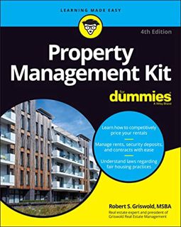 [Read] [EPUB KINDLE PDF EBOOK] Property Management Kit For Dummies (For Dummies (Business & Personal