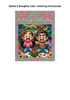 Download [PDF] Santa's Naughty List:: Coloring Chronicles