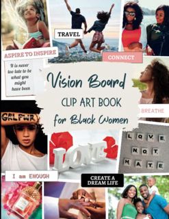 [GET] KINDLE PDF EBOOK EPUB Vision Board Clip Art for Black Women: A Collection of 200 Colorful Pict