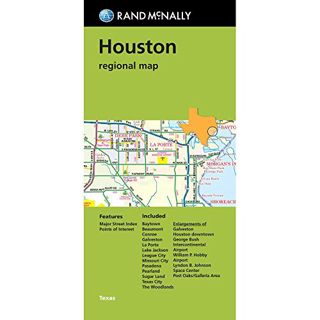 Get EPUB KINDLE PDF EBOOK Rand McNally Houston regional map, TX (Green Cover) by  Rand McNally and C