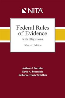 [PDF READ ONLINE] Federal Rules of Evidence with Objections: As Amended to December 1, 201