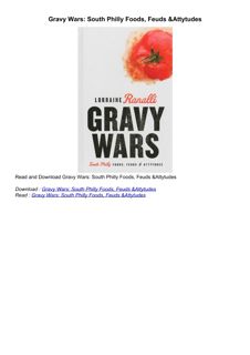 ❤[READ]❤ Gravy Wars: South Philly Foods, Feuds & Attytudes