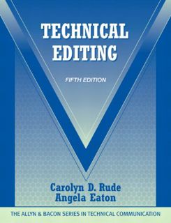 VIEW EPUB KINDLE PDF EBOOK Technical Editing (The Allyn & Bacon Seriesin Technical Communication) by