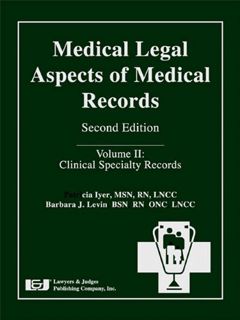 Access PDF EBOOK EPUB KINDLE Medical Legal Aspects of Medical Records, Second Edition by  Patricia W