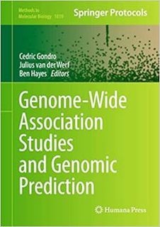 Download ⚡️ (PDF) Genome-Wide Association Studies and Genomic Prediction (Methods in Molecular Biolo