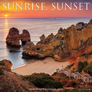 [View] KINDLE PDF EBOOK EPUB Sunrise, Sunset 2023 Wall Calendar by  Willow Creek Press 📍