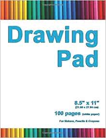 Read PDF EBOOK EPUB KINDLE Drawing Pad: 8.5" X 11", Personalized Drawing Sketchbook, 100 pages, Dura