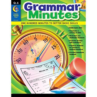 ACCESS PDF EBOOK EPUB KINDLE Creative Teaching Press Grammar Minutes Workbook, Grade 6 by  Colleen D