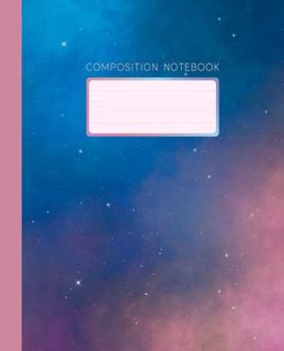 [READ] [EPUB KINDLE PDF EBOOK] Composition Notebook: Wide Ruled with 110 Pages, Pink Galaxy Sky Full