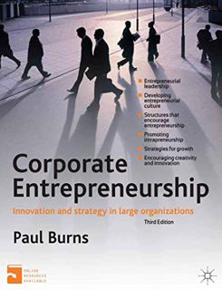 VIEW [PDF EBOOK EPUB KINDLE] Corporate Entrepreneurship: Innovation and Strategy in Large Organizati