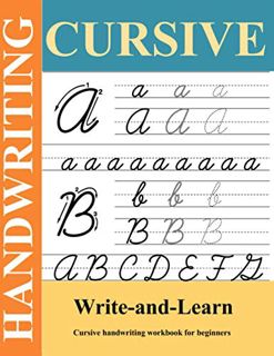 ACCESS EBOOK EPUB KINDLE PDF Cursive Handwriting Workbook for Beginners: Cursive Letters Tracing Boo