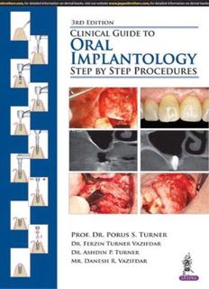 Get [EBOOK EPUB KINDLE PDF] Clinical Guide to Oral Implantology: Step by Step Procedures by  Porus S