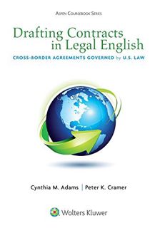 [VIEW] EPUB KINDLE PDF EBOOK Drafting Contracts in Legal English: Cross-Border Agreements Governed b