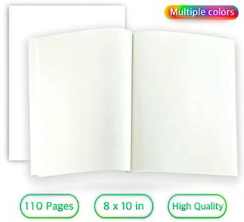 View [KINDLE PDF EBOOK EPUB] Krisp® Blank Book for Writing and Drawing - White Cover Minimalist Jour