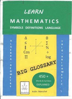 Get [KINDLE PDF EBOOK EPUB] Learn Mathematics, Symbols, Definitions, and Language: (Learn Math Serie