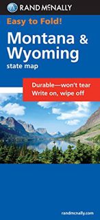 Access KINDLE PDF EBOOK EPUB Rand McNally Easy To Fold: Montana, Wyoming (Laminated Fold Map) (Rand