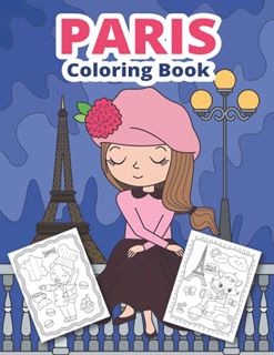 Get [EPUB KINDLE PDF EBOOK] Paris Coloring Book: France coloring book for kids by  Wintoloono 💔