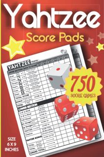 [View] [EPUB KINDLE PDF EBOOK] Yahtzee Score Pads: 130 Score Sheets For Scorekeeping | Yahtzee Score