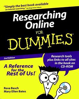 View EPUB KINDLE PDF EBOOK Researching Online For Dummies by  Reva Basch &  Mary Ellen Bates 📫