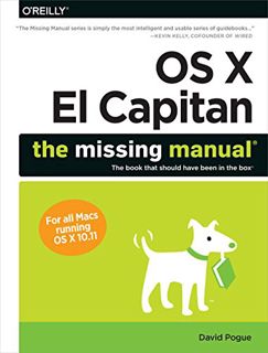 [VIEW] KINDLE PDF EBOOK EPUB OS X El Capitan: The Missing Manual by  David Pogue ✔️
