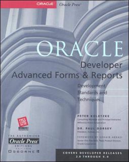 [GET] [KINDLE PDF EBOOK EPUB] Oracle Developer Advanced Forms and Reports by Peter Koletzke & Paul D